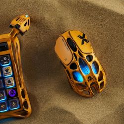 Мышь GravaStar Mercury X Pro, 8K, BT/WL/USB-A, RGB, Battle-Worn Yellow GS_X_PRO_YLW - Картинка 3