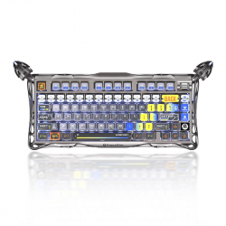 ���������� ������������ GravaStar Mercury K1 Pro 80keys, GravaStar x Kailh Speedy Mint, BT/WL/USB, RGB, Interstellar Silver GSK1PRO_S_CGRY