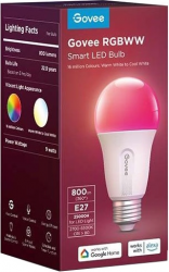 ����� ������� Govee H6004, E27, 9W, 800Lm, 2700K-6400K, RGB, WI-FI/Bluetooth, ���� H6004CC1 - �������� 15