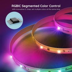 Govee Стрічка світлодіодна розумна H618A RGBIC Basic Wi-Fi + Bluetooth LED Strip Light 5м Білий H618A3D1 - Картинка 8