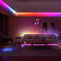 Govee Стрічка світлодіодна розумна H618A RGBIC Basic Wi-Fi + Bluetooth LED Strip Light 5м Білий H618A3D1 - Картинка 16