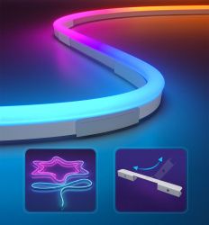 Лента светодиодная умная Govee H61D3 Neon Rope Light 2, 3м, RGBIC, WI-FI/Bluetooth, Белый H61D3301 - Картинка 6