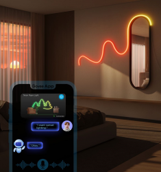 Лента светодиодная умная Govee H61D3 Neon Rope Light 2, 5м, RGBIC, WI-FI/Bluetooth, Белый H61D5301 - Картинка 3