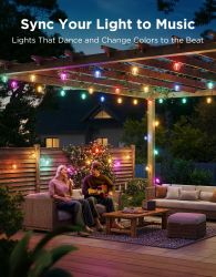 ����� ������������ ���� Govee H7025 Outdoor Clear Bulb String Lights, 15�, RGBIC/Warm White, WI-FI/Bluetooth, ������ H7025CB1 - �������� 17