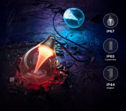 ����� ������������ ���� Govee H7025 Outdoor Clear Bulb String Lights, 15�, RGBIC/Warm White, WI-FI/Bluetooth, ������ H7025CB1 - �������� 16