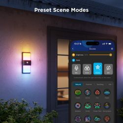 ���������� Govee H7078 Smart Outdoor Wall light, RGBICWW, IP65, WI-FI/Bluetooth, ���� H7078CD1 - �������� 2