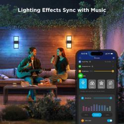 ���������� Govee H7078 Smart Outdoor Wall light, RGBICWW, IP65, WI-FI/Bluetooth, ���� H7078CD1 - �������� 3