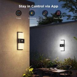 ���������� Govee H7078 Smart Outdoor Wall light, RGBICWW, IP65, WI-FI/Bluetooth, ���� H7078CD1 - �������� 6