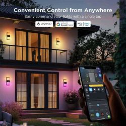 ���������� Govee H7078 Smart Outdoor Wall light, RGBICWW, IP65, WI-FI/Bluetooth, ���� H7078CD1 - �������� 9
