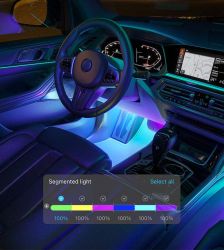 Набір розумного підсвічування для автомобіля Govee H7090 Interior Car Lights, RGBIC, Bluetooth, чорний H70900D2 - Картинка 7