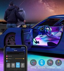 Набір розумного підсвічування для автомобіля Govee H7090 Interior Car Lights, RGBIC, Bluetooth, чорний H70900D2 - Картинка 8