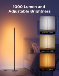 ������ ����� Govee H8076 Govee Floor Lamp lite, 1000Lm, RGBWW+RGBIC+WW, WI-FI/Bluetooth, ������ H8076C13 - �������� 4