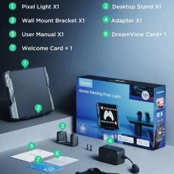 ���������� ����� Govee H8630 LED Gaming Pixel Light 32x32 Pixels, RGBIC, WI-FI/Bluetooth, ����� H8630C81 - �������� 3