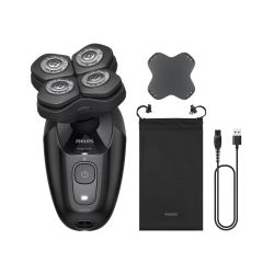 Бритва електр. для головы Philips Pro Series 5000, бритв.головок-4, Li-Ion, сух.+влажн., сталь, черный HS5980/15 - Картинка 3