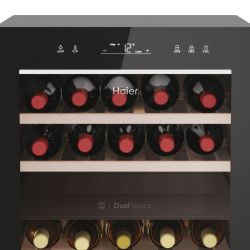 Haier Холодильник для вина, 82x49.7х58.5, холод.відд.-106л, зон - 2, бут-42, ST, дисплей, чорний HWS42GDAU1 - Картинка 9