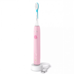 Щітка зубна електр. Philips, Sonicare For Kids Smart, насадок-2, дорожній футляр, 2 наклейси, рожений HX6600/11 - Картинка 2