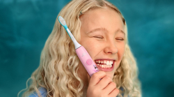 Щітка зубна електр. Philips, Sonicare For Kids Smart, насадок-2, дорожній футляр, 2 наклейси, рожений HX6600/11 - Картинка 9