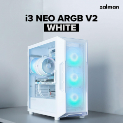 ������ Zalman I3 Neo ARGB V2 ��� ��, 2xUSB3.0, 1x Type C, 4x120��, ARGB, VGA 355��, LCS ready, TG Side Panel, ATX, ����� I3NEOARGBV2WHITE - �������� 2