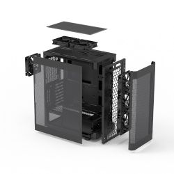 Корпус Zalman I4 без БП 2xUSB3.0, 1xUSB2.0 6x120мм VGA 320мм LCS ready Mesh Side/Front Panel ATX чёрный I4BLACK - Картинка 10