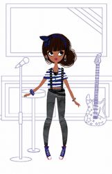 Наклейки модные наряды Janod Рок-Н-Ролл J07842 - Картинка 11