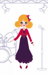 Наклейки модные наряды Janod Рок-Н-Ролл J07842 - Картинка 10