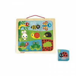 Пазл магнитный Janod Сад 9 эл. J08182 - Картинка 2