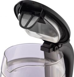 Электрочайник Gorenje 1.7л, 2,200 Вт, strix контроль, стекло, черный K17GDW - Картинка 4