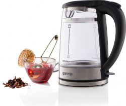 Электрочайник Gorenje 1.7л, 2,200 Вт, strix контроль, стекло, черный K17GDW - Картинка 13