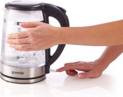 Электрочайник Gorenje 1.7л, 2,200 Вт, strix контроль, стекло, черный K17GDW - Картинка 11