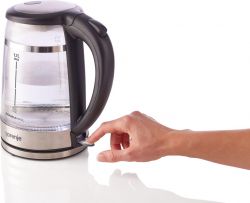 Электрочайник Gorenje 1.7л, 2,200 Вт, strix контроль, стекло, черный K17GDW - Картинка 10