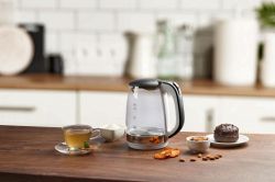 Gorenje Електрочайник 1.7л, 2,200 Вт, strix контроль, скло, білий K17GXG - Картинка 9