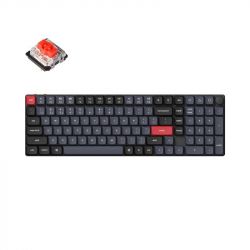 Клавиатура Keychron K17 PRO Gateron MX 2.0 Red WL/BT/USB-A QMK White Led Black в центре (K17P-A1-UA) - Картинка 1