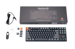 Keychron   K8 87Key, Gateron G Pro Blue, Hot-Swap, Aluminum Frame, BT/USB-A, EN/UKR, RGB, Black K8J2_KEYCHRON -  2