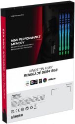 '  Kingston DDR4 16GB KIT (8GBx2) 4600 FURY Renegade RGB KF446C19RBAK2/16 -  7