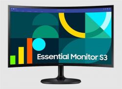 i Samsung 24" Essential S3 LS24D360 (LS24D360GAIXUA) VA Black Curved 100Hz