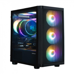 ������ Zalman M4  SE ��� ��, 1xUSB3.0, 2xUSB2.0, 6x120�� FRGB, VGA 320��, LCS ready, TG Side Panel, mATX, ������ M4SEBLACK