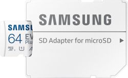  ' Samsung  ' microSDHC 64GB C10 UHS-I R100MB/s Evo Plus + SD MB-MC64KA/EU -  6