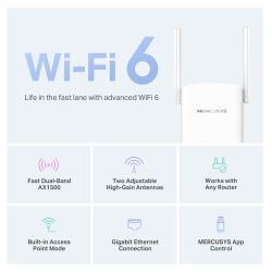 ���������� �������� WiFi MERCUSYS ME60X AX1500, 1�GE LAN ME60X - �������� 5