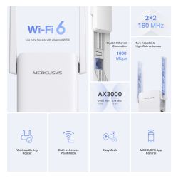 ���������� �������� WiFi MERCUSYS ME80X AX3000, 1�GE LAN ME80X - �������� 3