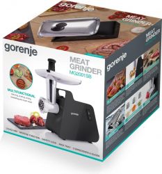Gorenje М'ясорубка, 2000Вт, 2,6кг/хв, 2 решітки, пластик/метал, чорний MG2001SB - Картинка 14
