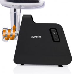 Gorenje М'ясорубка, 2000Вт, 2,6кг/хв, 2 решітки, пластик/метал, чорний MG2001SB - Картинка 7