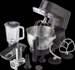 Gorenje kitchen machine 1000W, cup-iron, case-iron, nozzles-7, silver+black MMC1000CA