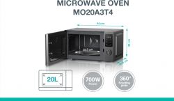 Микроволновая печь Gorenje, 20л, электр. управл., 700Вт, дисплей, нерж MO20A3T4 - Картинка 2