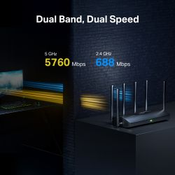 ������������� MERCUSYS MR37BE BE6500, 2xGE LAN, 1x2.5GE LAN, 1x2.5GE WAN, MESH MR37BE - �������� 4
