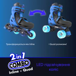   Neon Combo Skates  ( 30-33) NT09B4 -  11