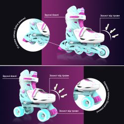 NEON Ролики COMBO SKATES Бірюзовий (Размер 30-33) NT09T4 - Картинка 7