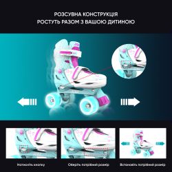 NEON Ролики COMBO SKATES Бірюзовий (Размер 30-33) NT09T4 - Картинка 8