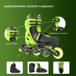   Neon Combo Skates  ( 34-37) NT10G4 -  18