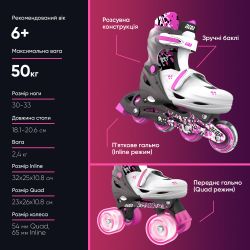   Neon Combo Skates  ( 30-33) NT30P4 -  10