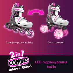   Neon Combo Skates  ( 34-37) NT31P4 -  9